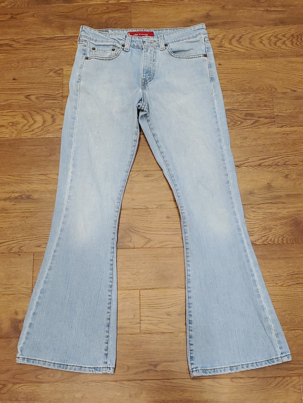 Levi's Light Blue Low Stretch 519 Flare Jeans Size 3 JR S